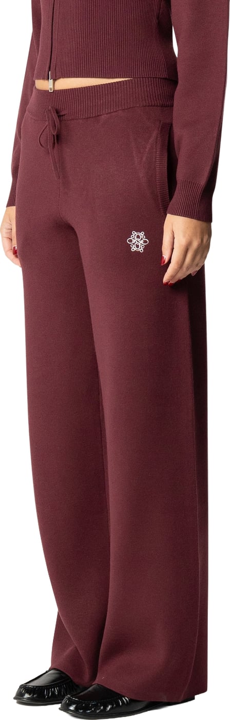 Chloe Knitted Pants | Burgundy