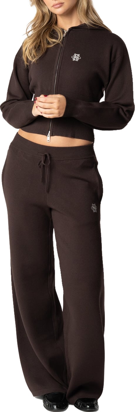 Chloe Zip Hoodie | Dark Brown