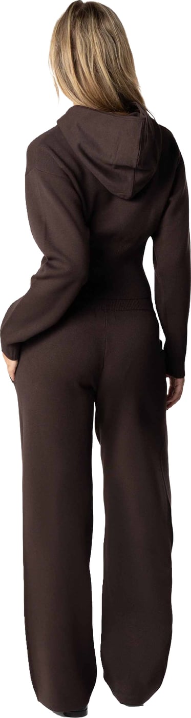 Chloe Zip Hoodie | Dark Brown