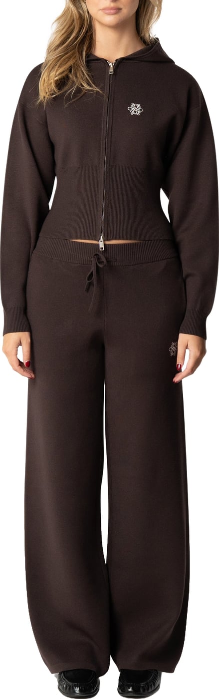 Chloe Zip Hoodie | Dark Brown