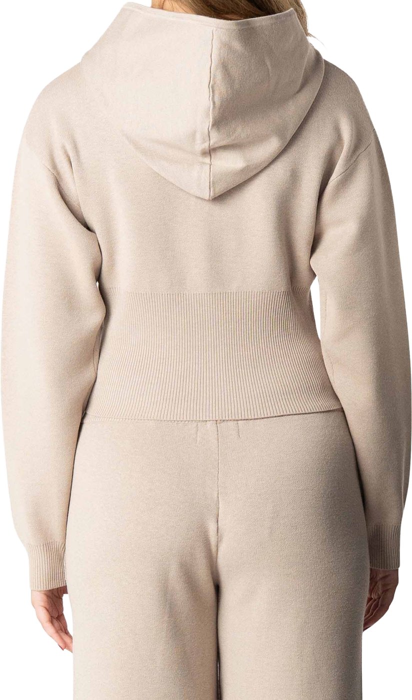 Chloe Zip Hoodie | Beige Melee