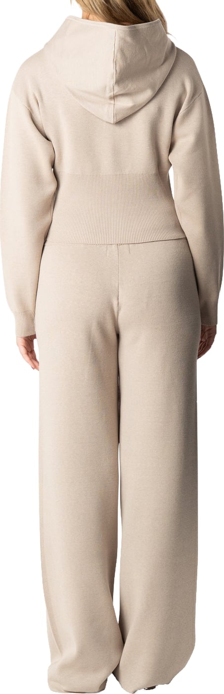 Chloe Zip Hoodie | Beige Melee