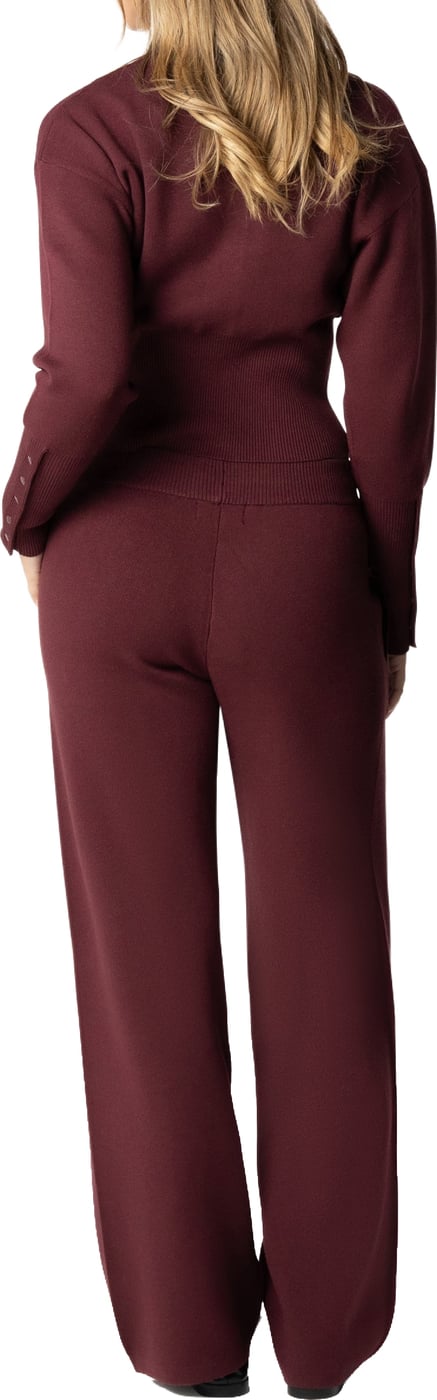 Chloe Knitted Cardigan | Burgundy