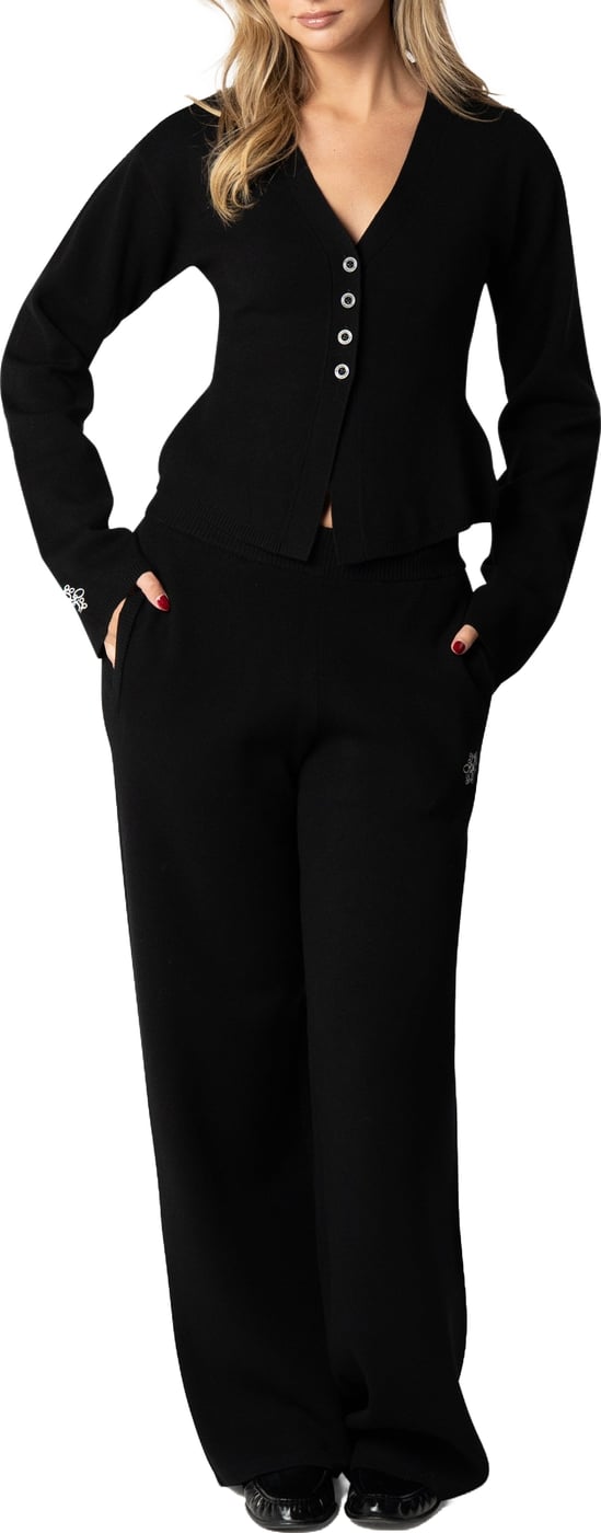 Jackie Knitted Cardigan | Black