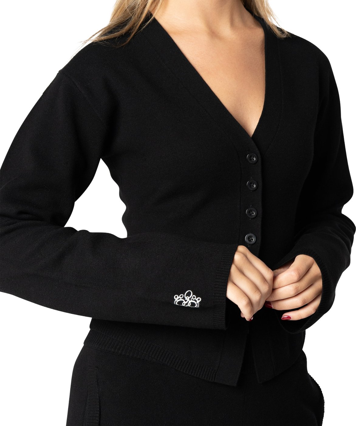 Jackie Knitted Cardigan | Black