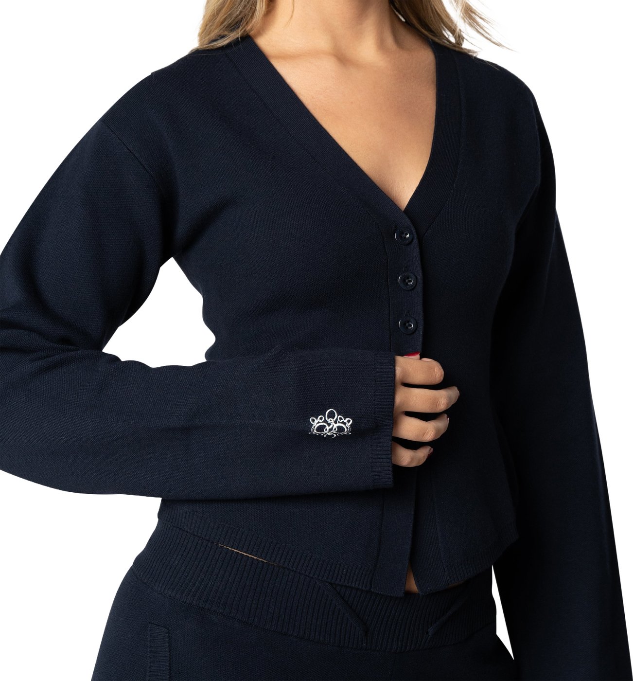 Jackie Knitted Cardigan | Navy