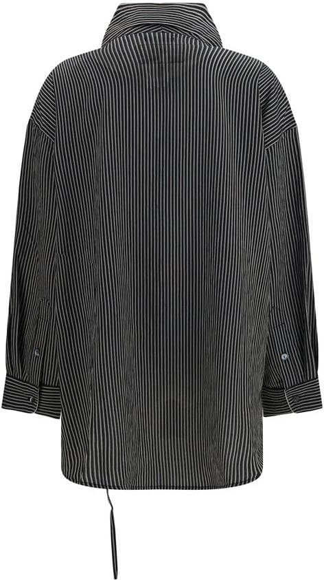 R13 Black Viscose Pattern Shirt