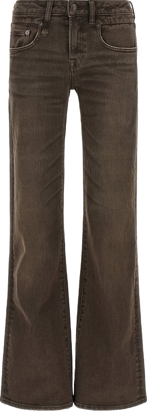 R13 Brown Cotton Flared Jeans