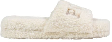 Ralph Lauren Cream Textile Slippers