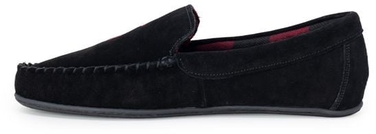 Ralph Lauren Black Faux Fur Slippers
