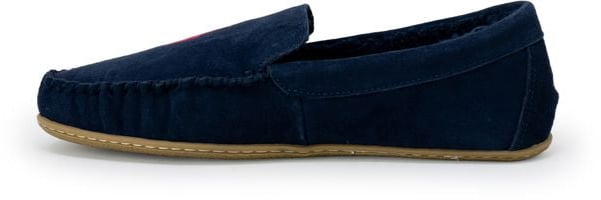 Ralph Lauren Blue Faux Fur Slippers
