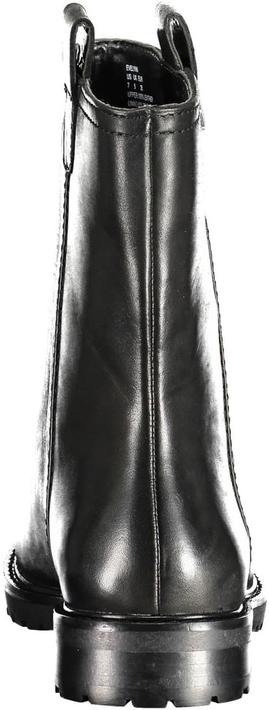 Ralph Lauren Black Leather Women Ankle Boot