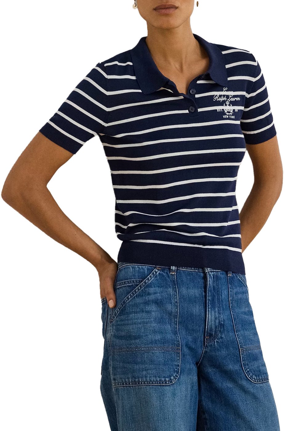T-Shirts And Polos Navy/White