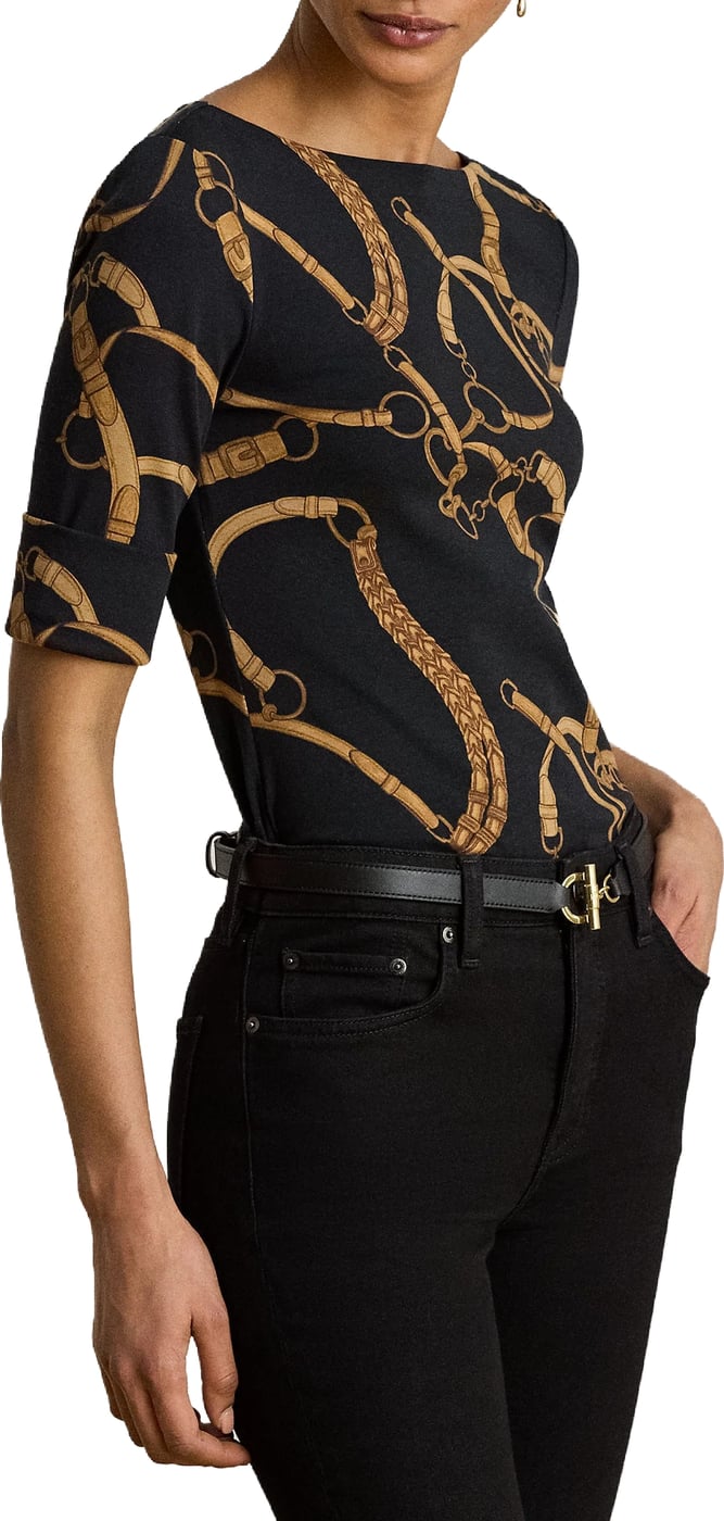 T-Shirts And Polos Black/Tan
