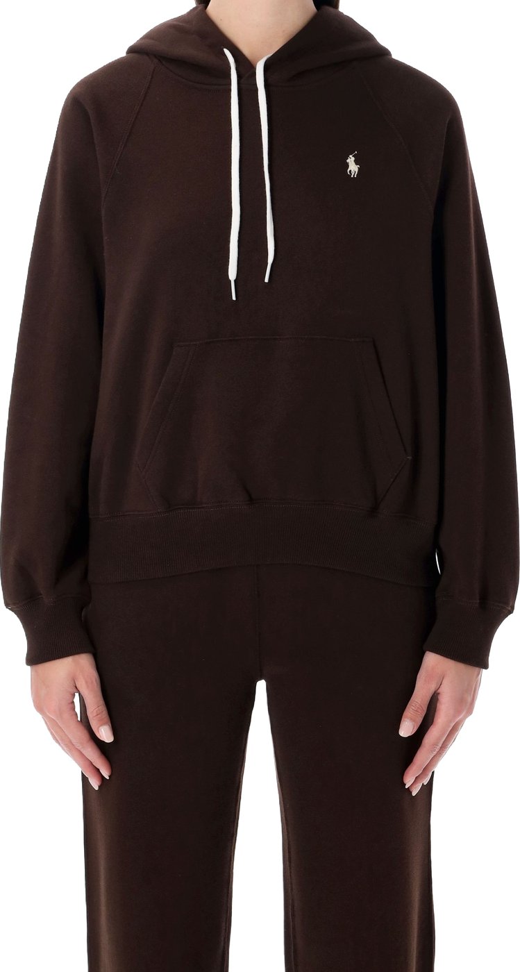 Classic Hoodie Logo Circuit Brown