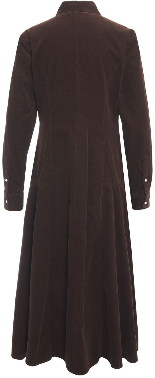 Maxi dress in corduroy