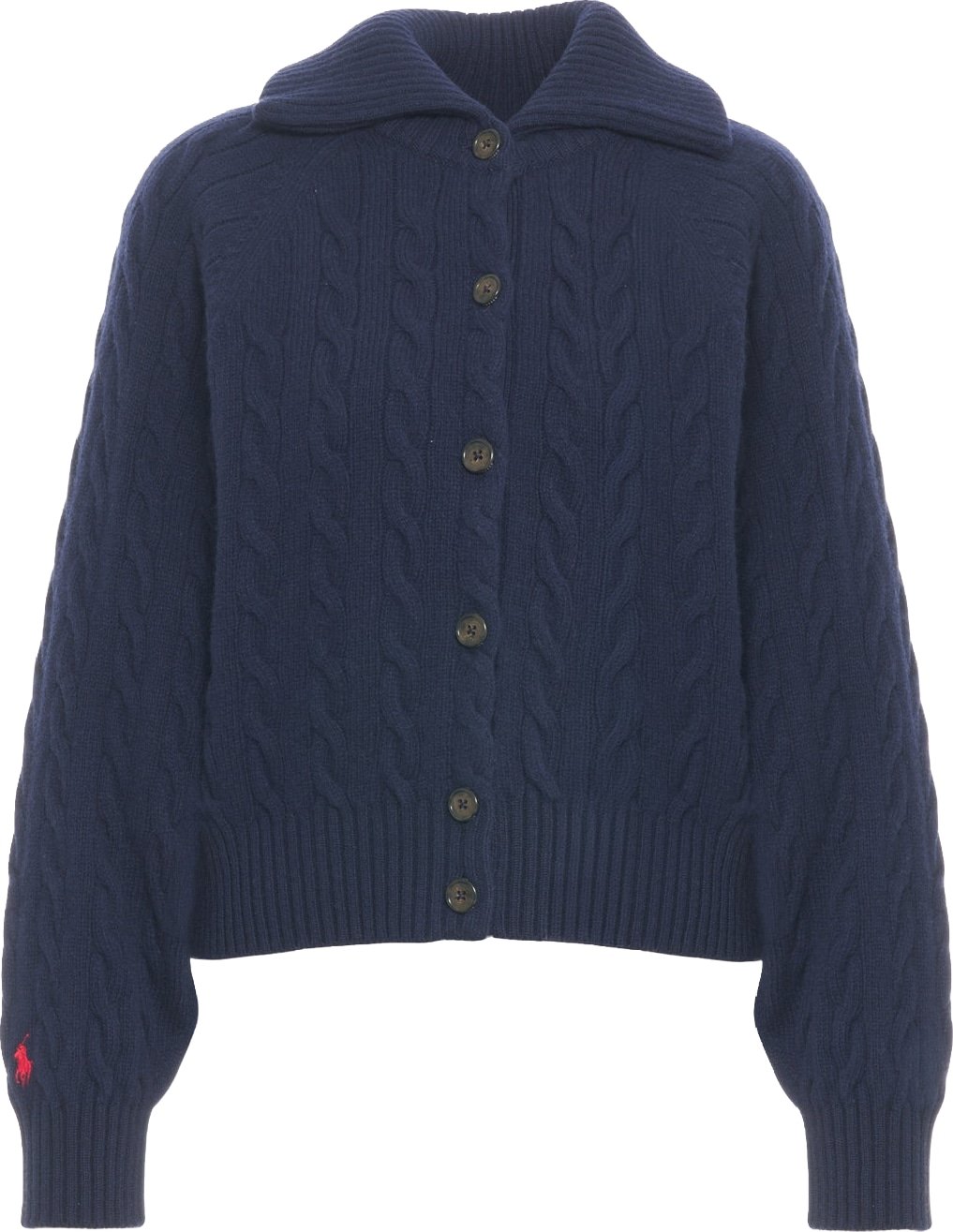 Cardigan with logo embroidery