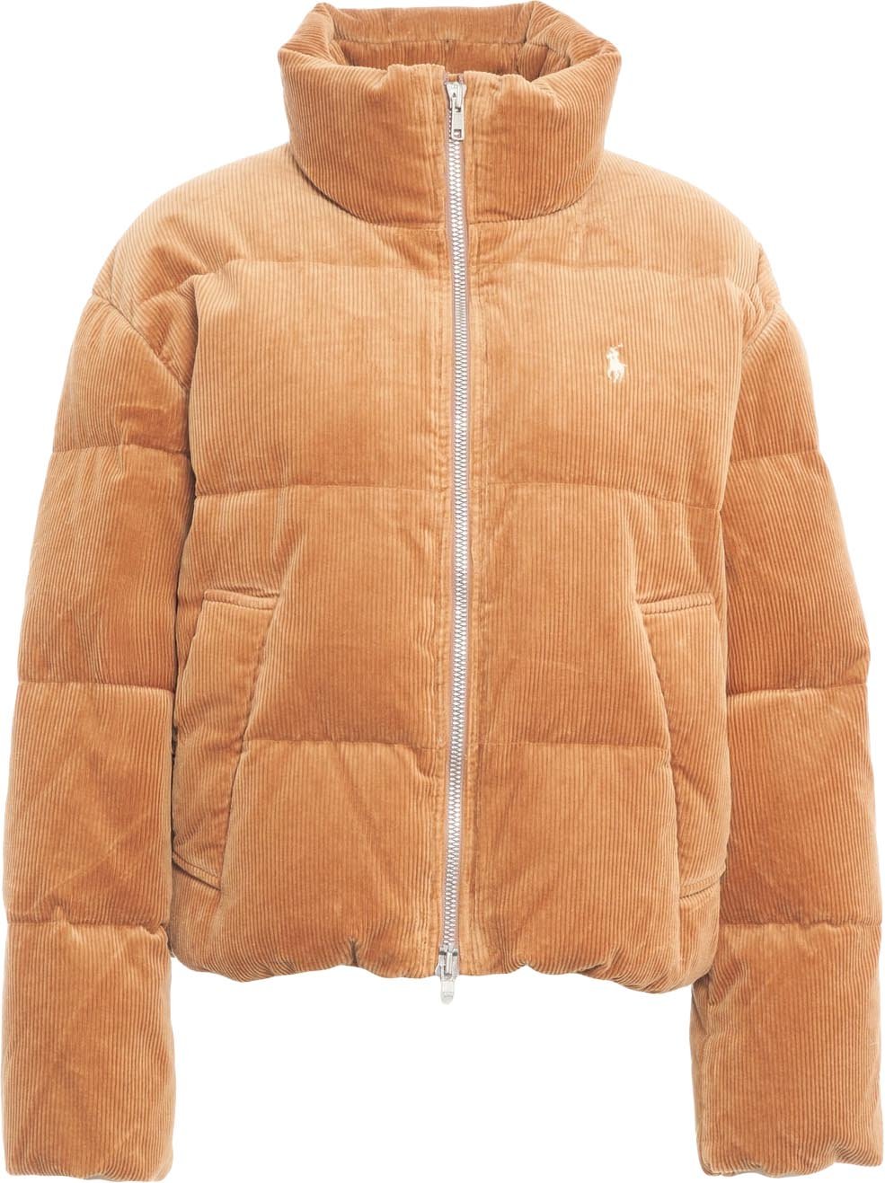 Corduroy puffer jacket