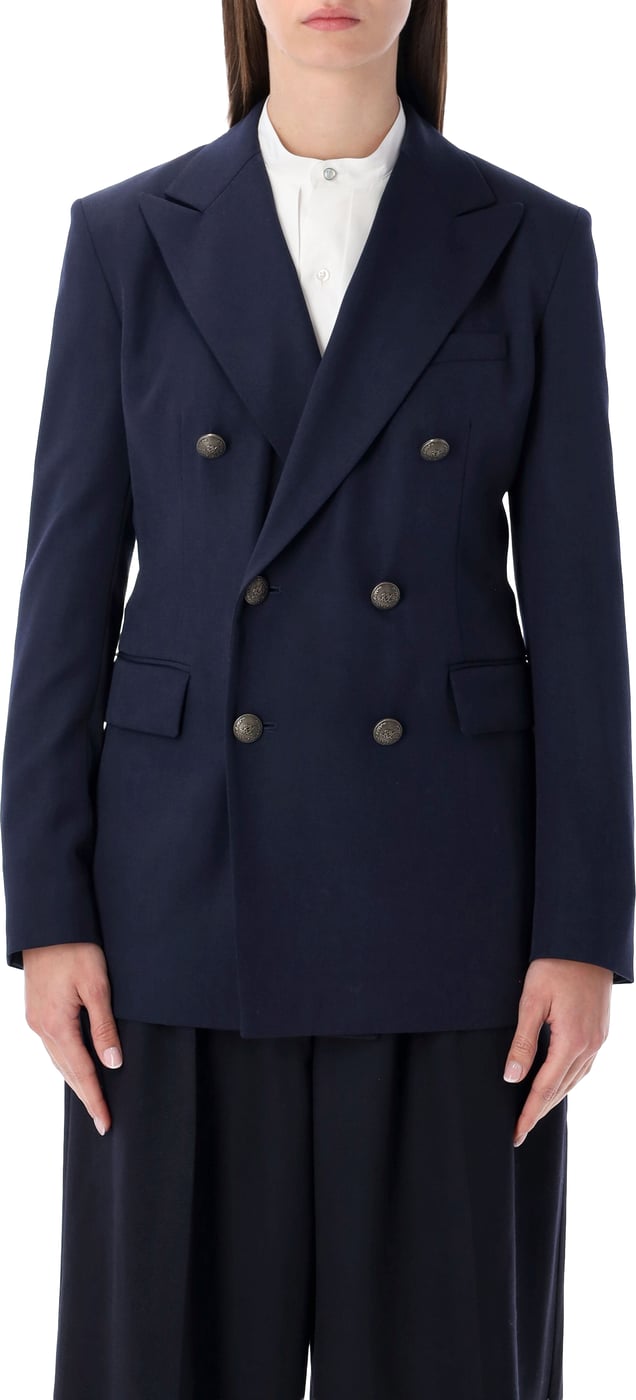Double Breasted Structured Tailored Blazer