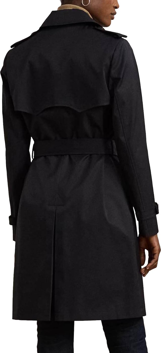 Navy Blue Double Breasted Lined Coat