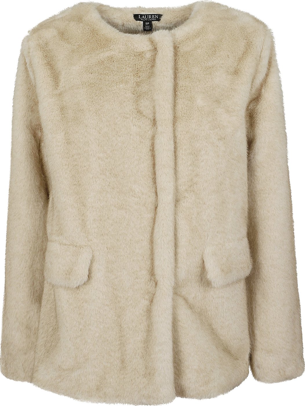 LAUREN FX MNK CLSS-LINED-COAT