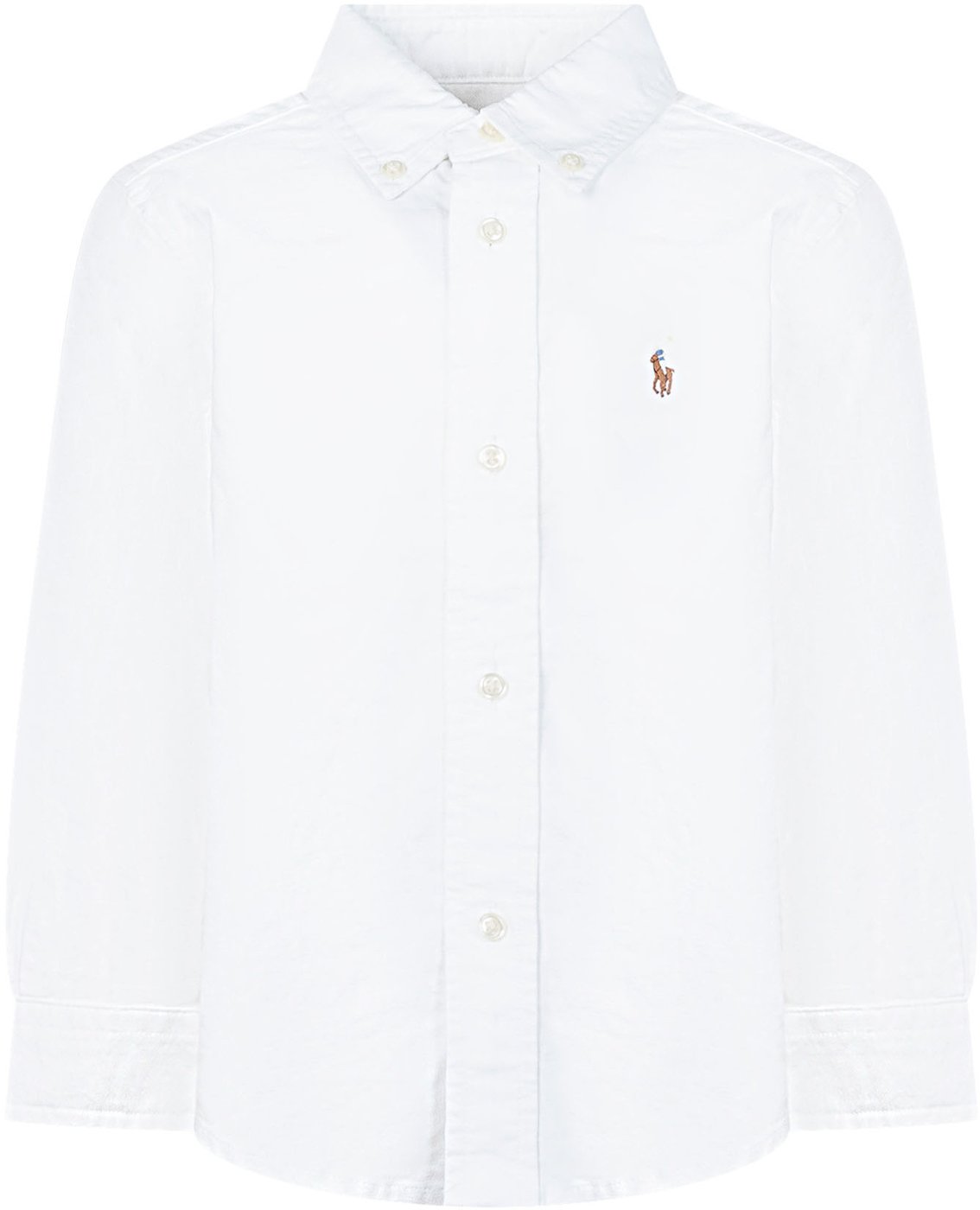 Camicia in Cotone con Colletto Button-Down