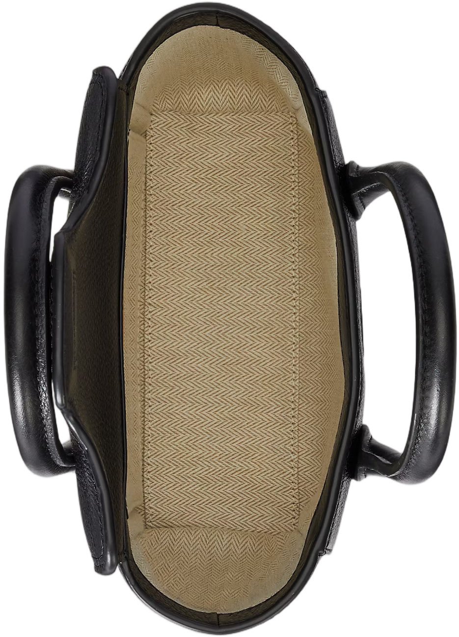 Tanner Small Satchel – Black Leather