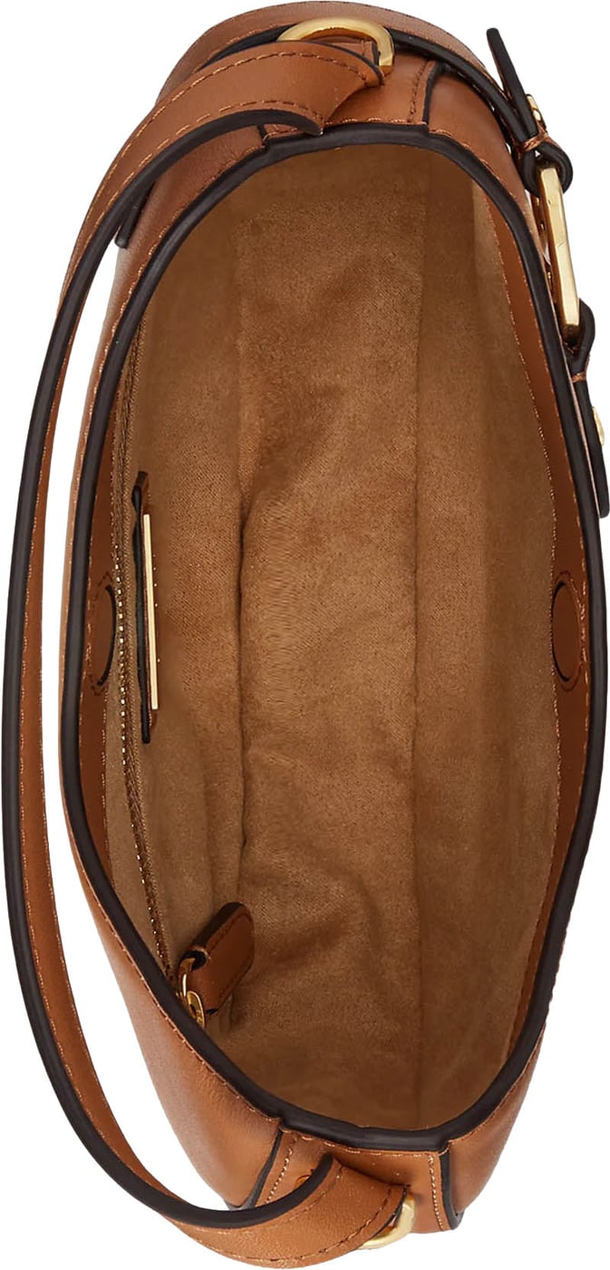 Brown Rattan Small Crossbody Bag
