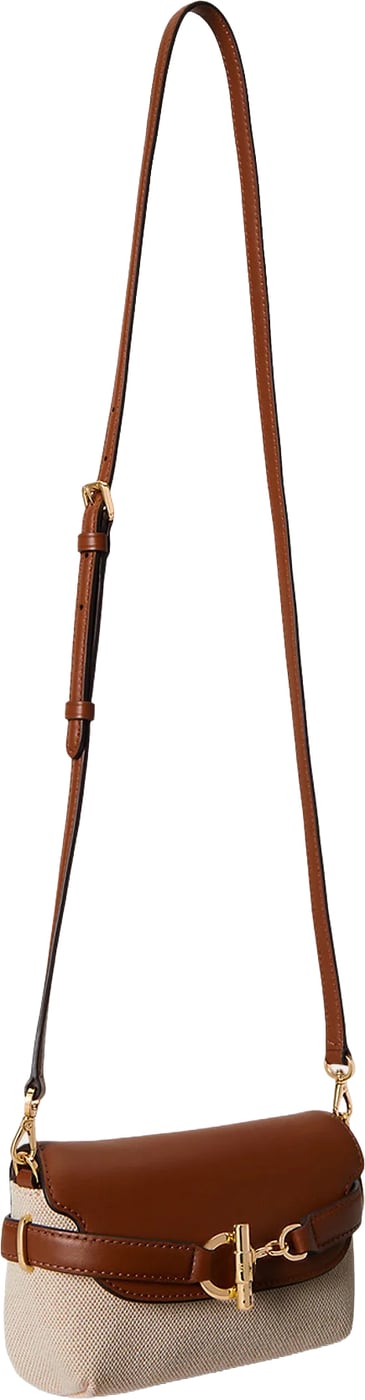 Structured Shoulder Bag with Smooth Leather Flap