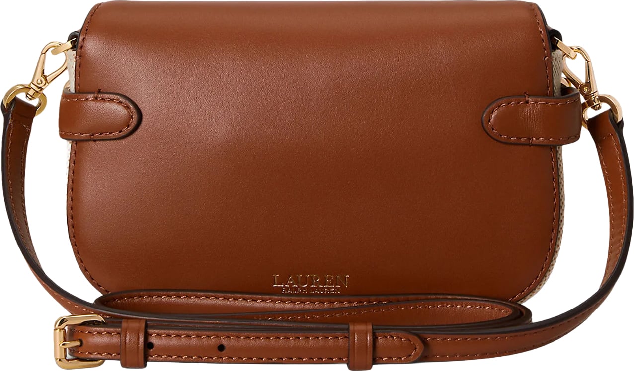 Structured Shoulder Bag with Smooth Leather Flap