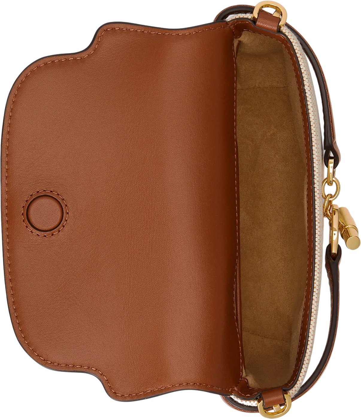 Structured Shoulder Bag with Smooth Leather Flap
