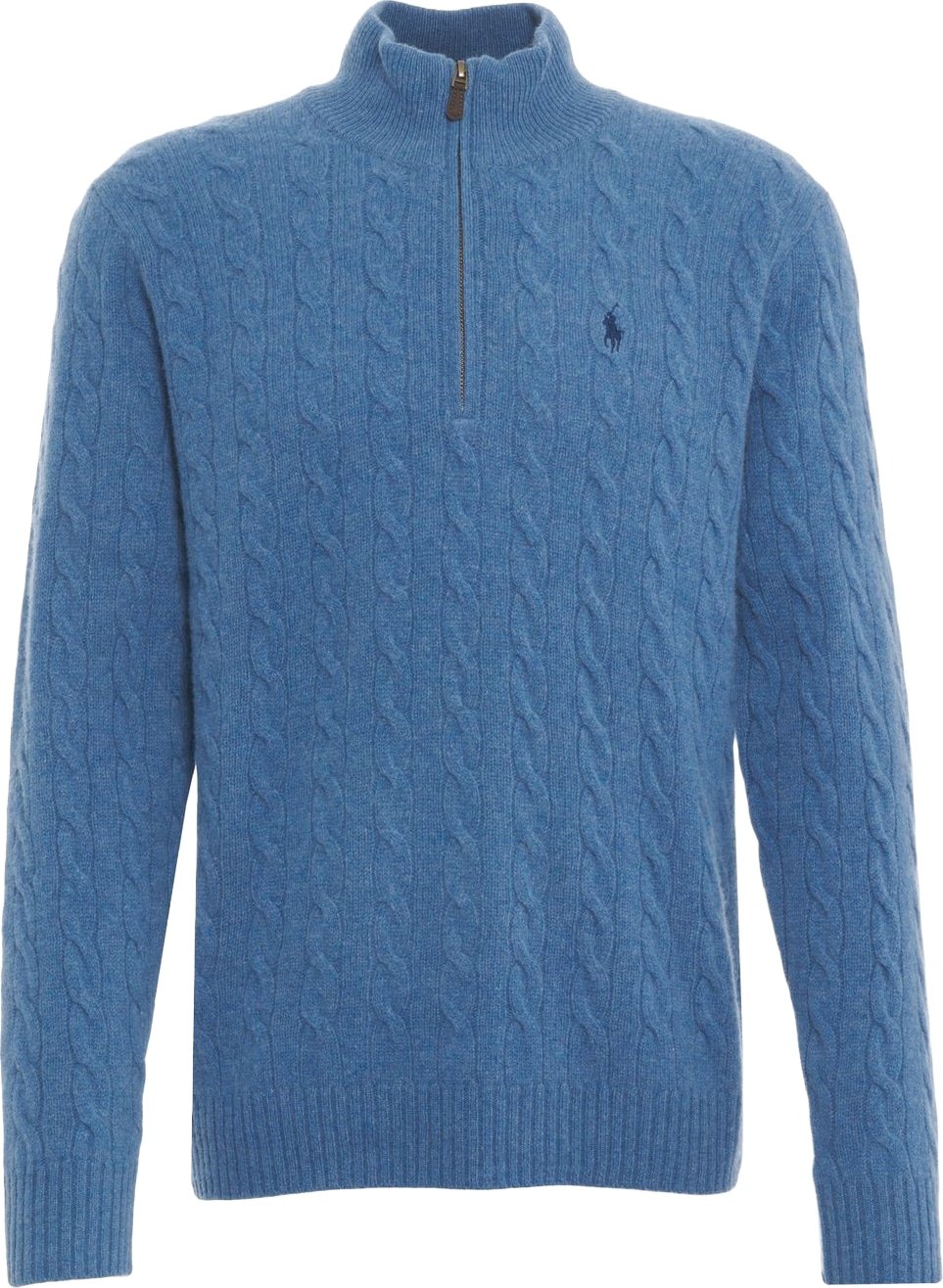Knit sweater with logo embroidery