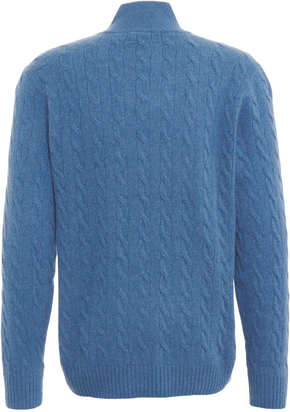 Knit sweater with logo embroidery