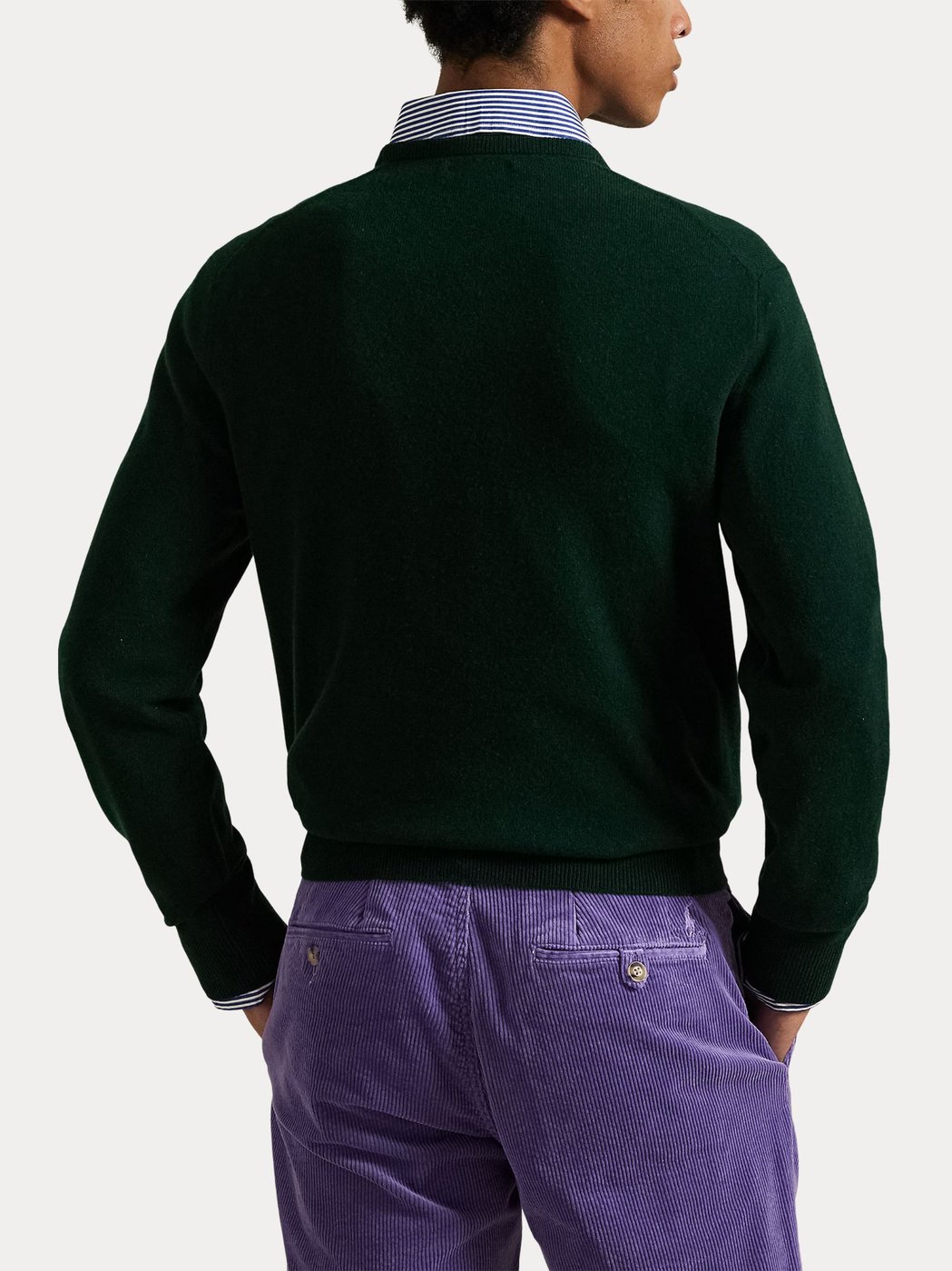 Classic Crew Neck Sweater With Embroidered Logo Detail