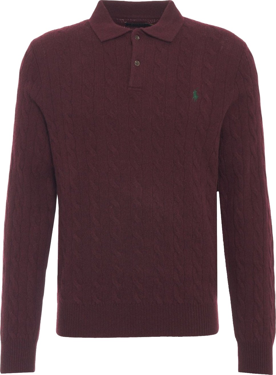 Polo sweater with logo embroidery