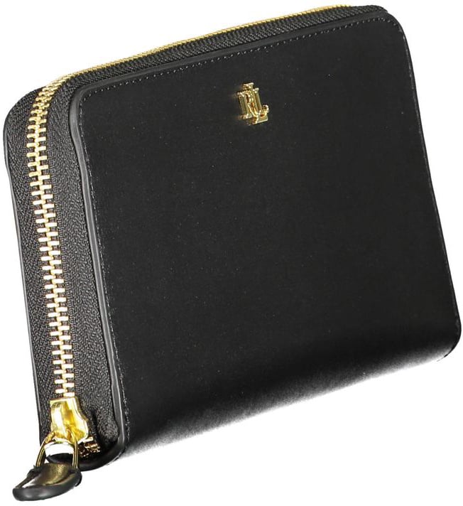Ralph Lauren Black Leather Women Wallet