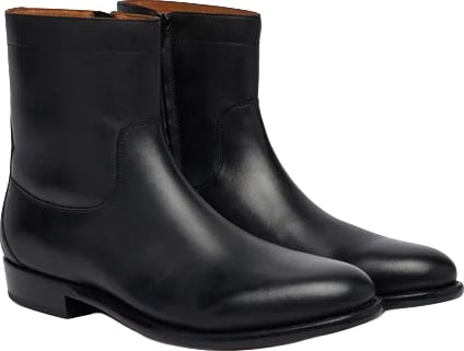 Stivaletti Owen Leather Zip Neri