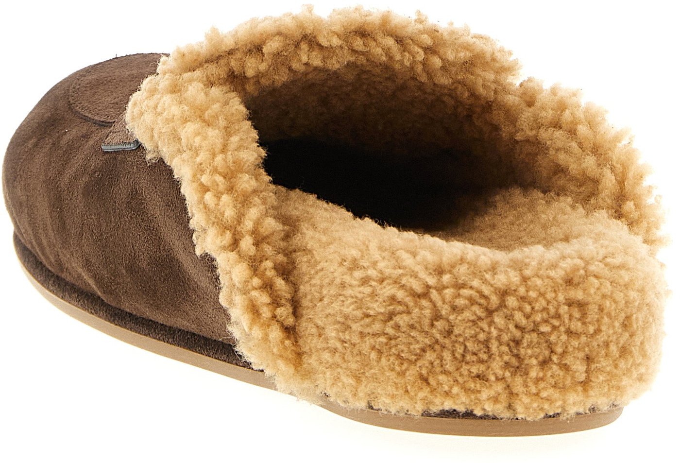 RENE CAOVILLA Brown Calfskin Slides