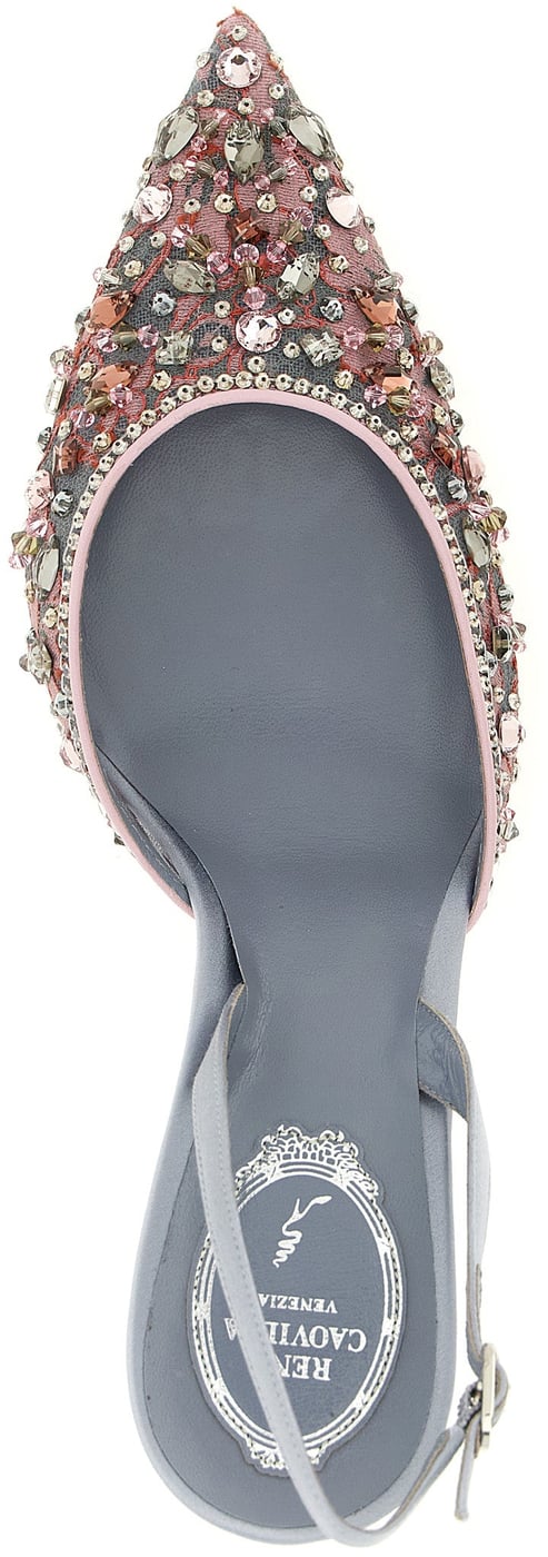RENE CAOVILLA Multicolor Glass High Heel Pumps