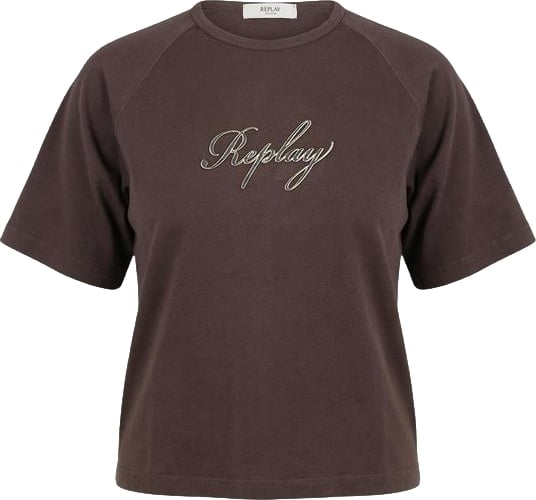 Replay Brown Cotton T-Shirt