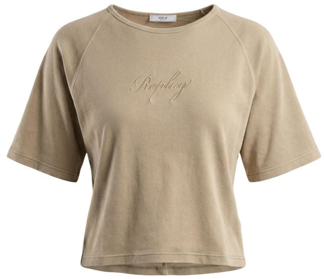 Replay Beige Cotton T-Shirt