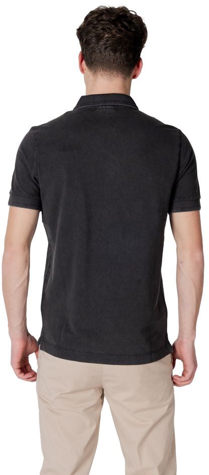 Replay Black Cotton Polo Shirt