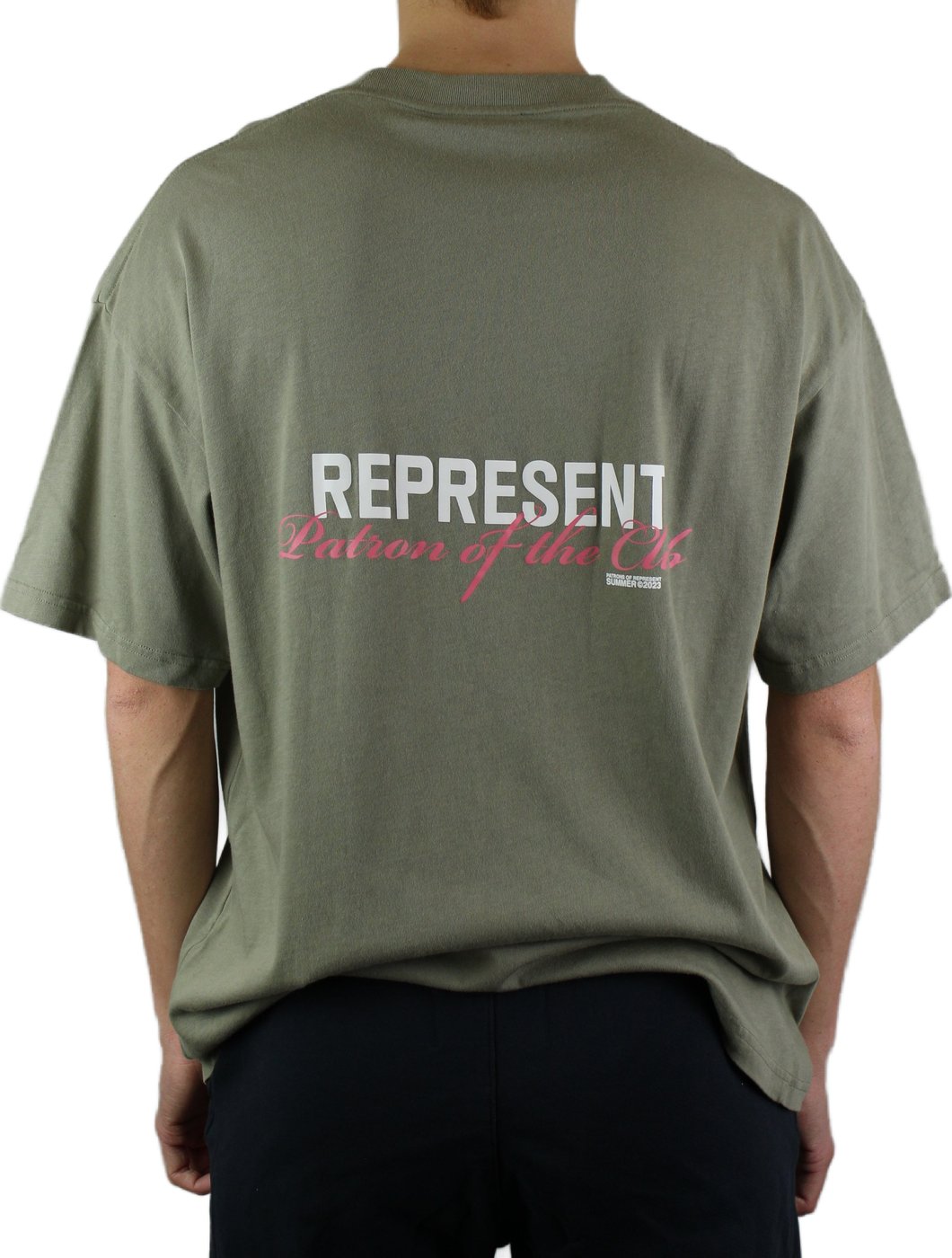 Represent Patron Of The Club Tee 'Olive' - Size M (ARCHIVE)