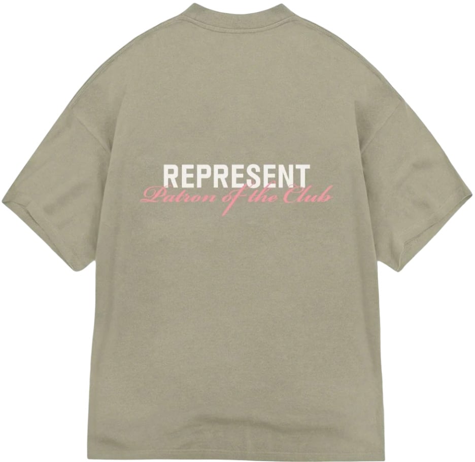 Represent Patron Of The Club Tee 'Olive' - Size M (ARCHIVE)