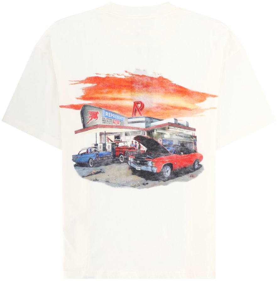 T-SHIRT CON STAMPA "24 HOUR SERVICE"