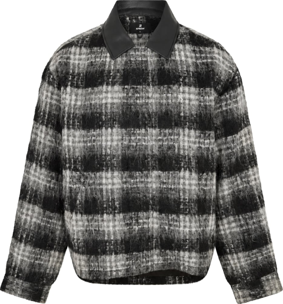 Logo Flannel Check Overshirt Jacket
