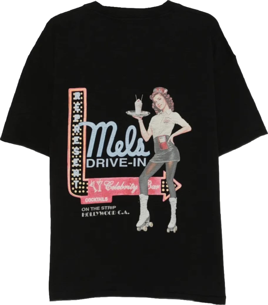 Represent Men's Mel's Diner Cotton T-Shirt Black