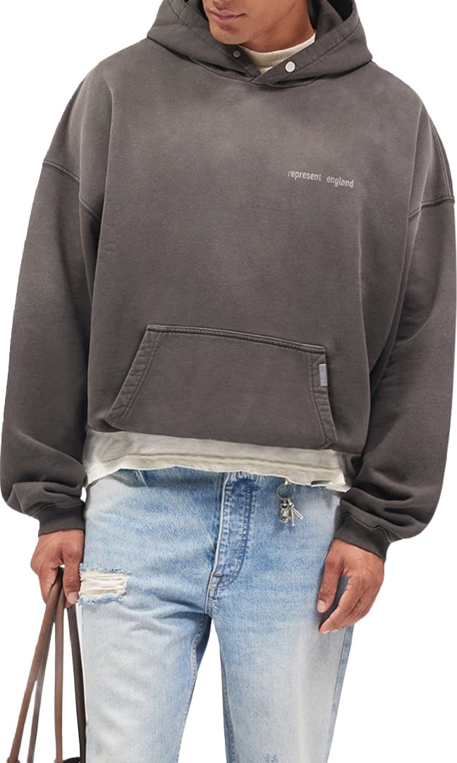 Represent Resent Men's Fleece Hoodie England Grey