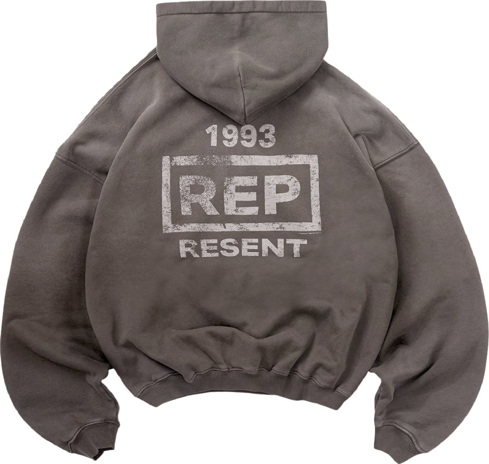 Represent Resent Men's Fleece Hoodie England Grey