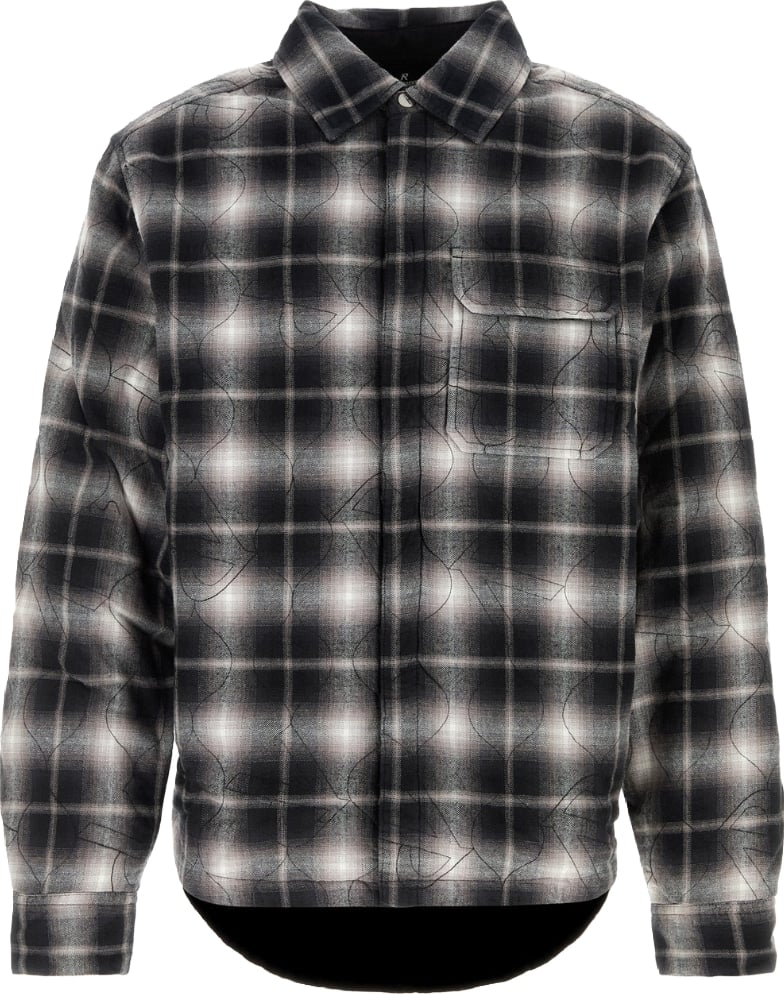 Represent Logo Quilted Men's Cotton Shirt Black